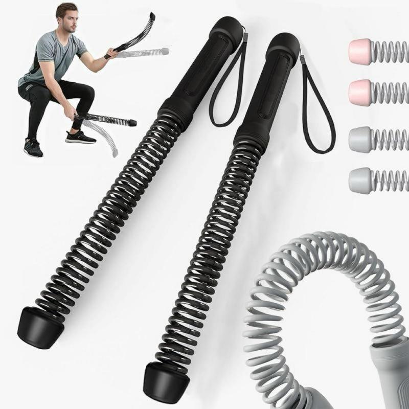 2Pcs Unisex Cordless Battle Rope Multifunctional Power Training System Arm Strength Home Gym Equipment for Full Body Workout