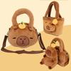 New Capybara Plush Bag Kapybara Shoulder Bag Crossbody Bag Mobile Phone Bag Children's Birthday Gift Holiday Party Favours