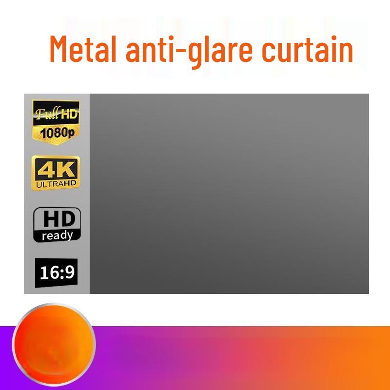 Lancaizuo Easy Fold Metal Anti-Light Projector Screen