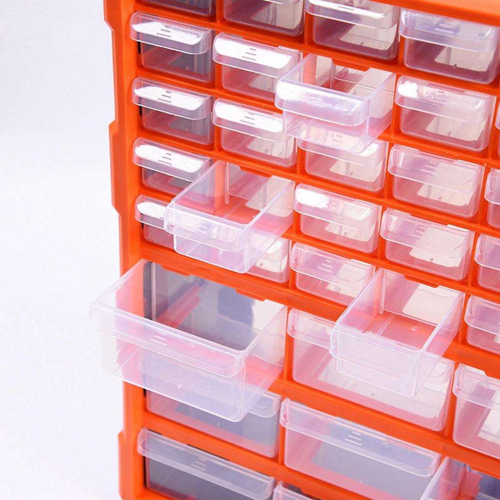 PP Hardware Storage Drawers ,39 Grids Blocks for Hardware, , Crafts, Beads, or Tools Convenient Wall
