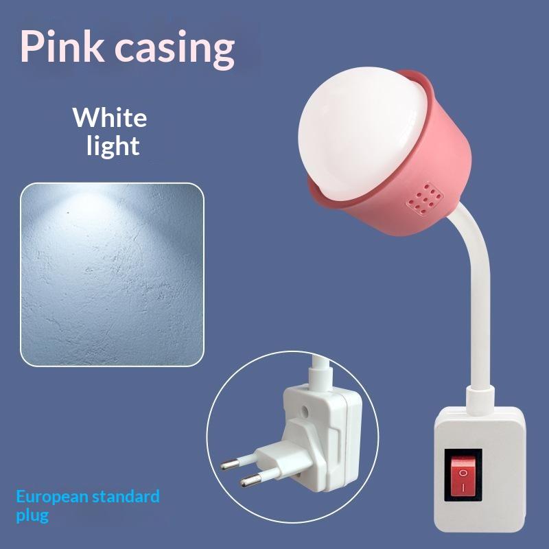 Plug In LED Night Light with Manual Switch Energy Saving Soft Eye Care Lamp for Bedroom Bedside Lighting