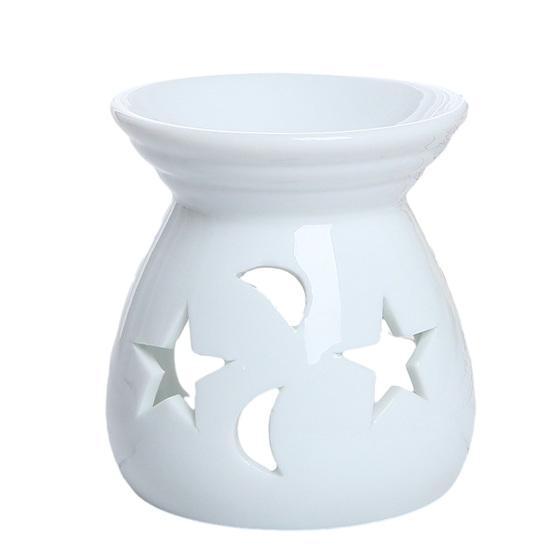 Scalda cera ceramico Diffusore di oli essenziali Portacandela a lumino Piccolo Brucia incenso da scrivania per Decorazione Casa Camera da letto