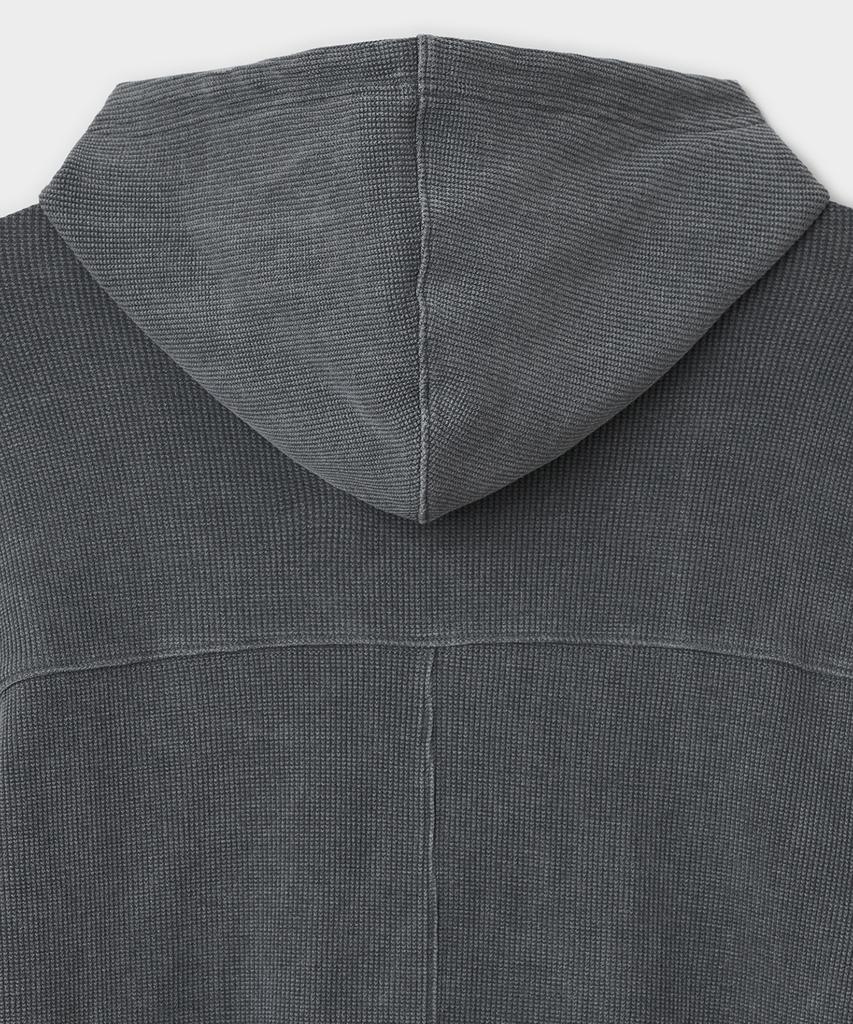 Bellie Hooded Long Sleeve T-Shirt - Gray