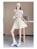 High-Waisted Wide-Leg Air Conditioning Shorts Skirt - 2026 Summer Collection: Petite, Slimming, Casual Two-Piece Set.