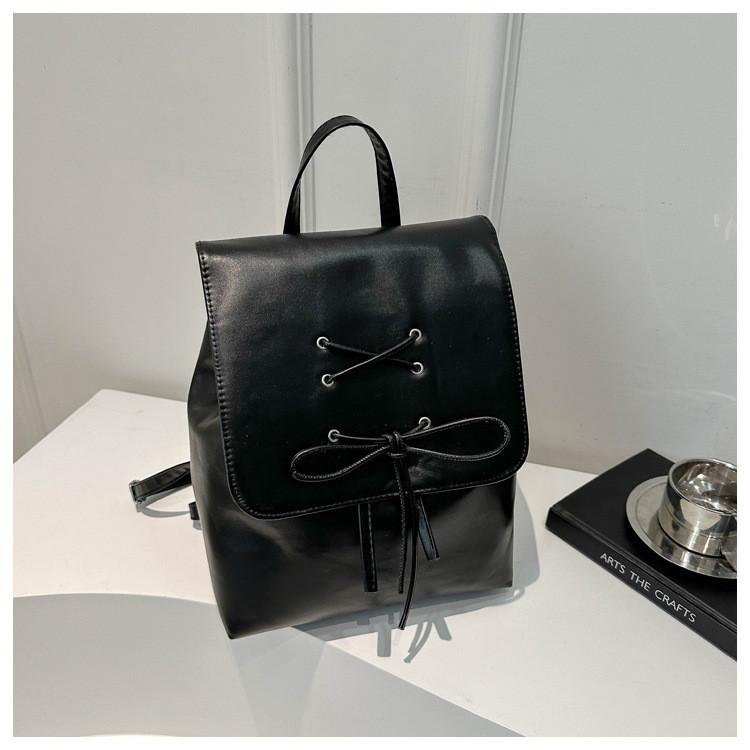 Simple And Casual Korean Style Ballet Bow 2024 New Trend Fashion Shoulder Backpack For Women