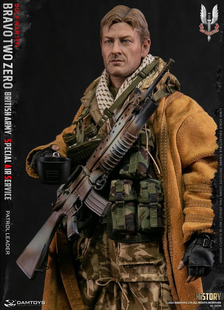DAMTOYS Action Figure Male Movie Character SAS Body Head Set Action Figure 78098 [Tbmodel] 1/6