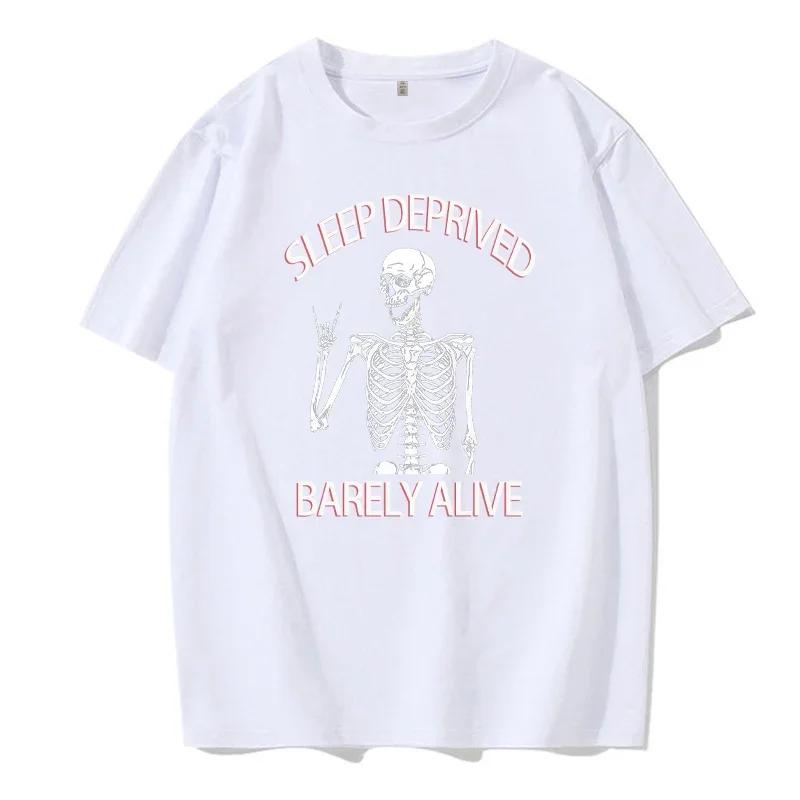 Summer Men/women Short Sleeved Fun Skull Print Casual Fashion Hip-hop Round Neck T-shirt Comfortable and Breathable Summer Top