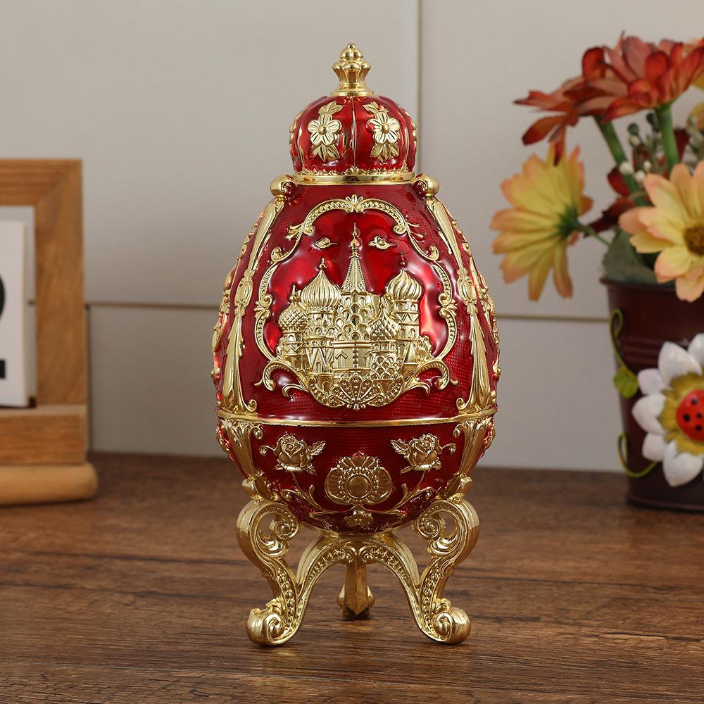 Vintage Automatic Toothpick Holder Creative Crown Castle Design Three Legged Toothpick Organizer for Home Restaurant