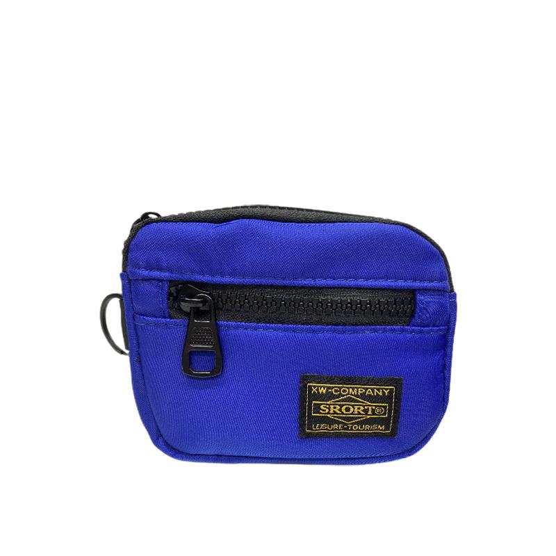Casual Men's Coin Purse Canvas Zipper Short Wallet Retro Key Holder Small Money Bag Trend Youth Mini Handbag Multifunctional