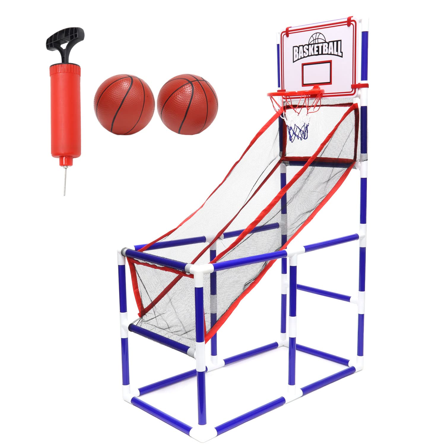 

MRG Basketball Goal for Toy Includes Elementary School Shooting Practice Indoors, Children s Set, Ball, Outdoor, Toy, Practice, Net, Assembled,