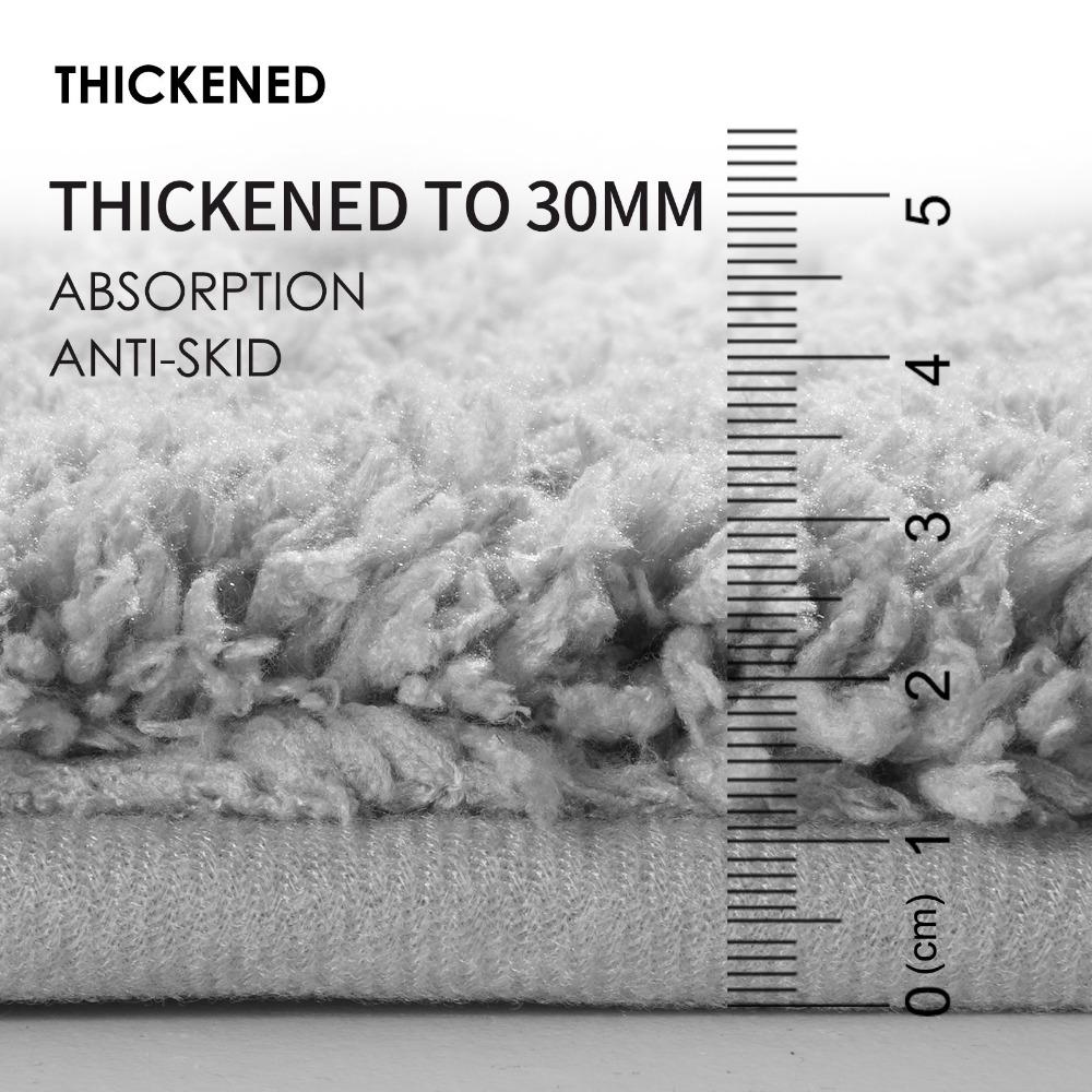 Verdickende Badezimmer-Kaschmirmatte, rutschfeste Teppiche im Waschbecken, Badewannenboden, Duschraum-Fußmatte, Memory Foam 3D-Pad