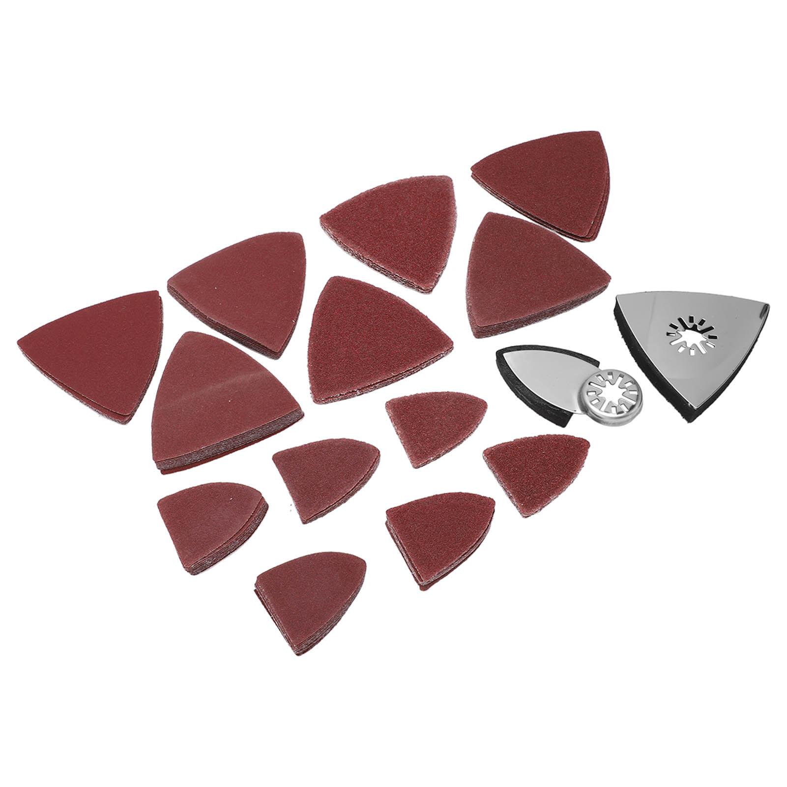 

Oscillating Tool Sanding Pad Kit Triangular Finger Accessories 60 80 120 180 240 Grit
