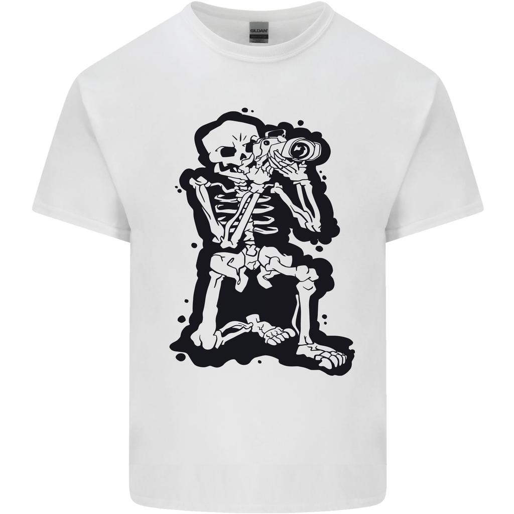 A Skeleton Photographer Photography Unisexs Light Cotton TShirt