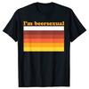 Retro Beersexual Pride Flag I'm Beersexual T-shirt