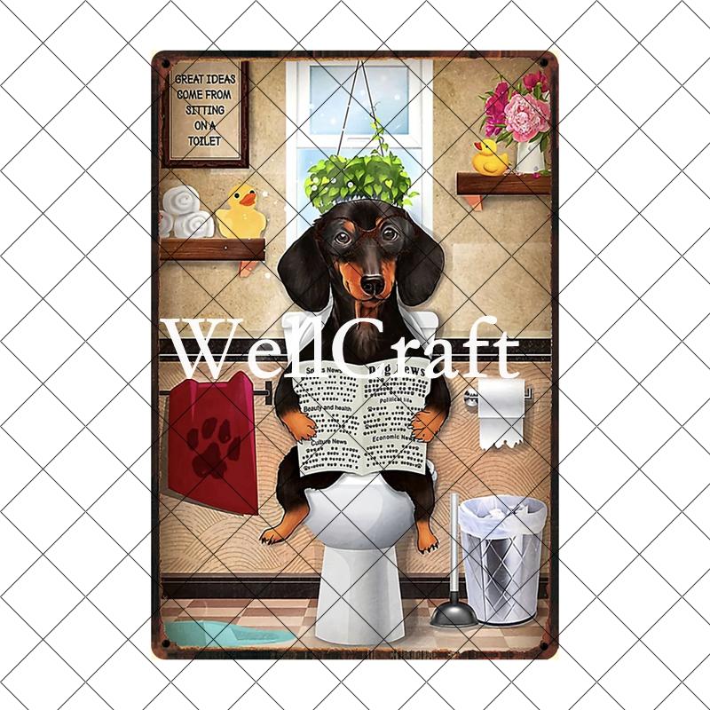 [ Wellcraft ] Pet I Am You Friend Dachshund Dog Bath Shop Wine  Art Metal Tin  Sign Wall  Poster Iron Painting Pub D-02 20*30 CM