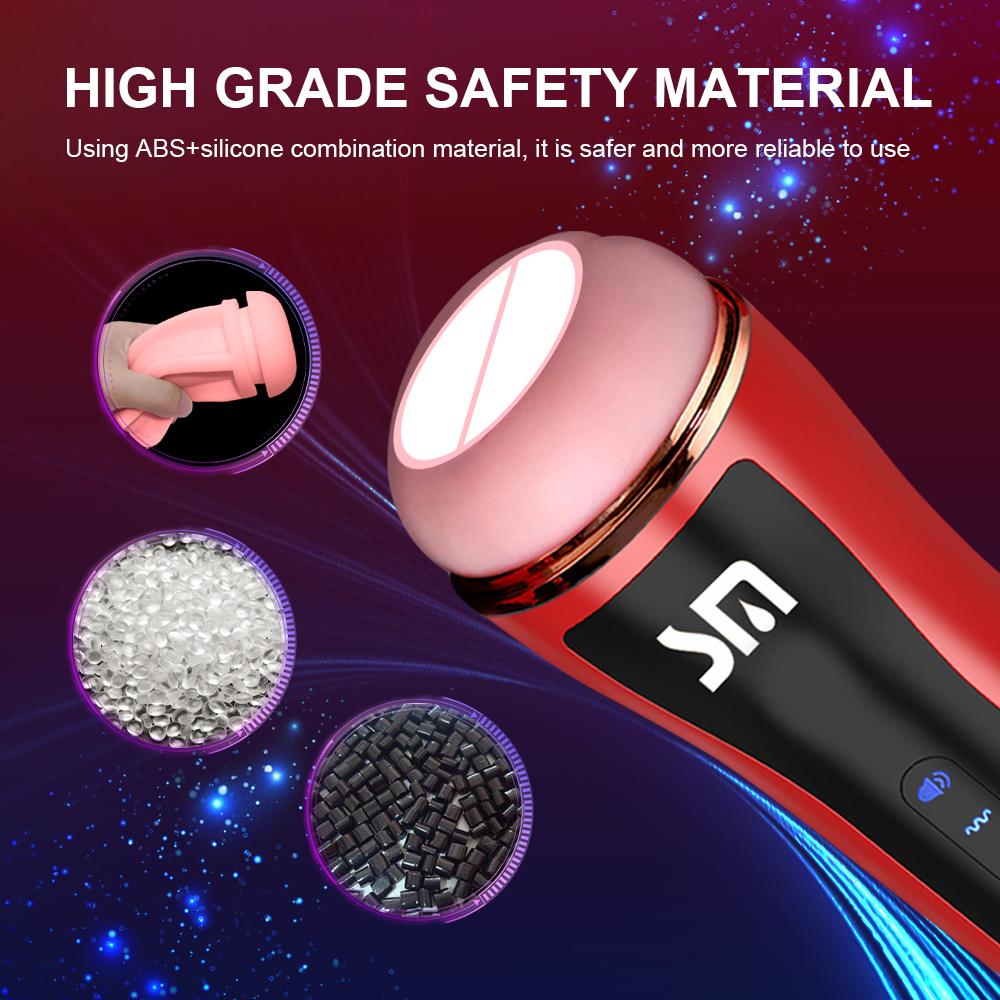 Male Masturbator Vibrator Automatic Masturbation Cup Blowjob Pussy Masturbation Device Male Adult Sex Toy 10 Speed Sex Machine