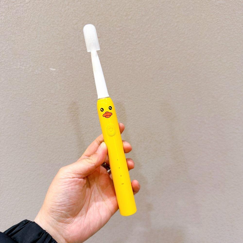 Cartoon Children Sonic Electric Toothbrush 4pcs Replacement Heads Hair Cleaning Brush  Boy Girl