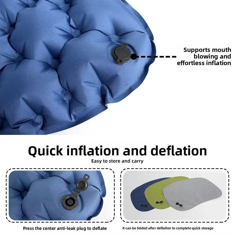 Foldable Travel Chair Cushion Moisture-proof Camping Chair Pad Inflatable Seat Cushion Camping