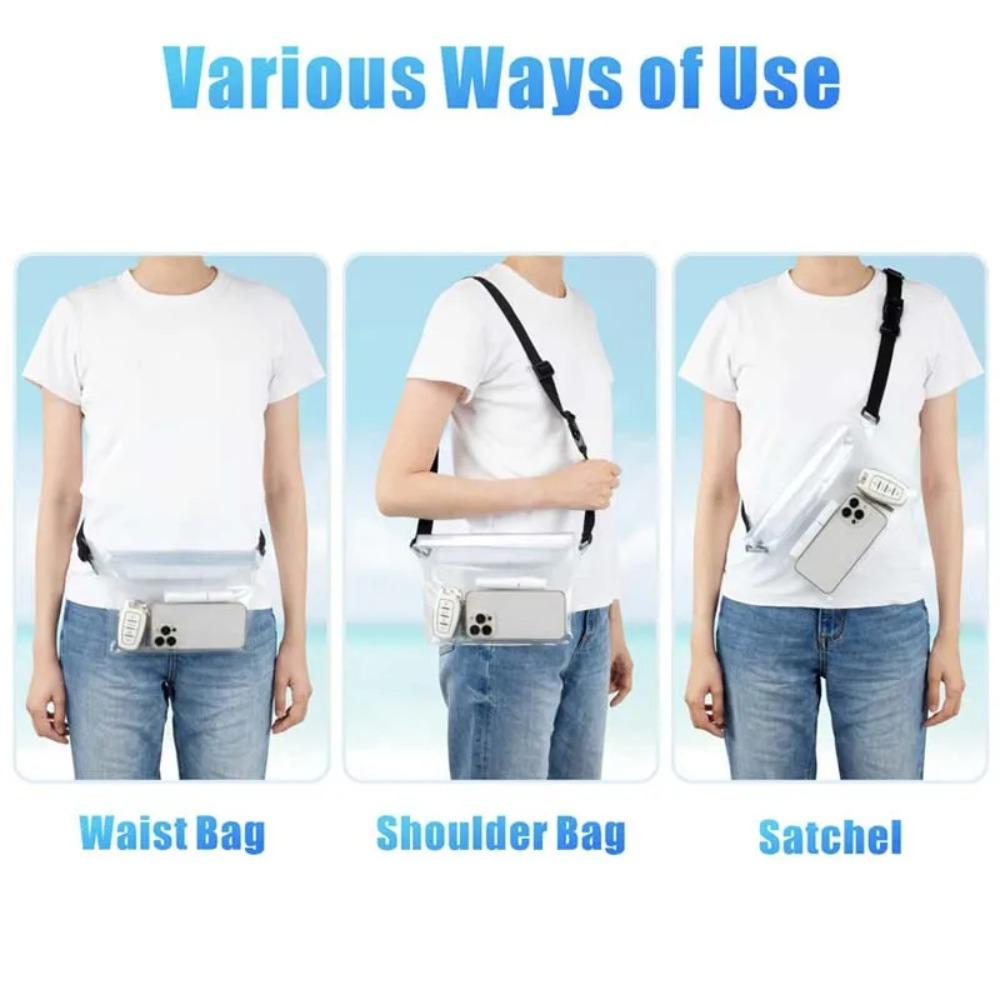 Touch Screen Swimming Waterproof Waist Pack PVC Diving Shoulder Waist Pack Bag New Swimming Bags