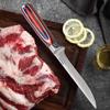 Damastmuster Küchenmesser Japanisches Santoku Messer Set 5Cr15MOV Edelstahl Koch Hackmesser Allzweck Schneidwerkzeug