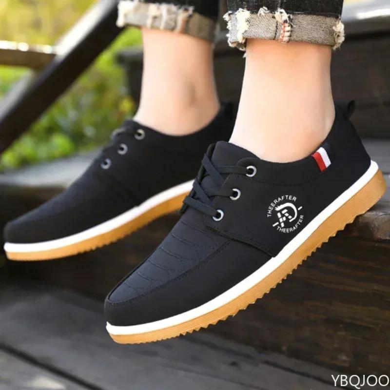 Man Canvas Shoes Fashion Platform Sneakers for Men Casual Walking Breathable Shoes Male Loafers Zapatillas Hombre 2026