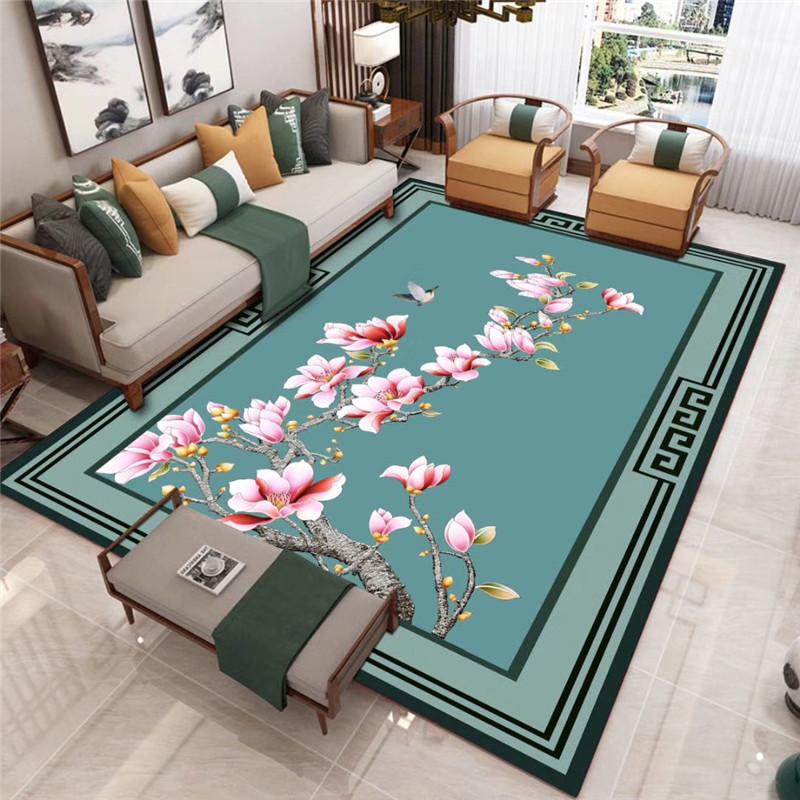 New Chinese Style Carpet Floor Mat Living Room Sofa Floor Mat Household Bedside Carpet