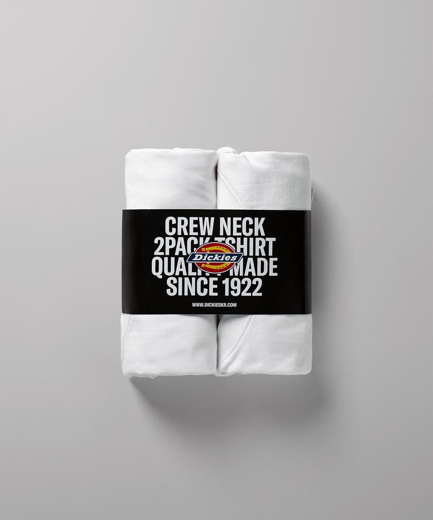Dickies [2Pack] Basic Font Logo T-Shirt White