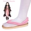 Accessori Cosplay Anime Hot Demon Slayer Kimetsu No Yaiba Zoccoli Cosplay Kamado Nezuko Infradito Kimono Geta Pantofole Scarpe