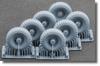 Alvis FV622 Stalwart Wheel Set Plastic Model Parts SCXWM72004S Scale-X 1/72 Mk.2 Weight-Deformed (7 Pieces) (Ace) (Military Vehicle)