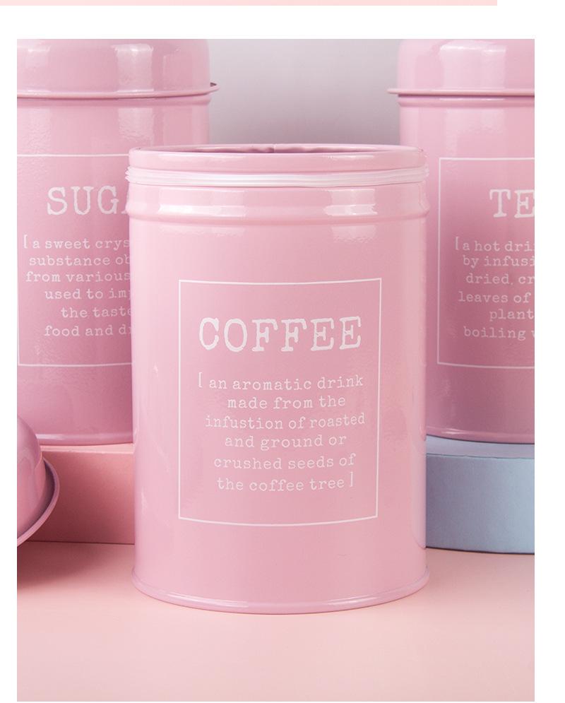 European-Style Sealed Can for Milk Powder, Coffee, Tea, Candy, or Mask Powder with Sealing Ring – Ideal for Model Room Shooting.