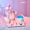 Lovely Animation Animal Pen Container Figurine Micro Diamond Block Castle Bag Construction Brick Angel Bear Luxury Brand Nanobricks Plaything