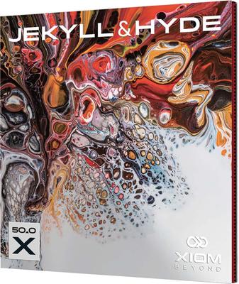 XIOM Jekyll Hyde Bordtennis Svart lbs & X50.0 Gummi, (BK), 1.9 (11171)
