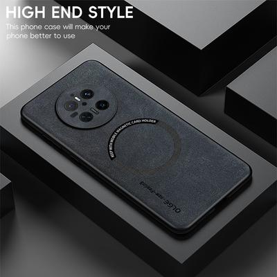 For Huawei Mate 70 70 Pro 70 ProPlus Fine Hole Sheepskin Magnetic TPU Soft Edge Anti-Drop Anti Fingerprint Phone Case