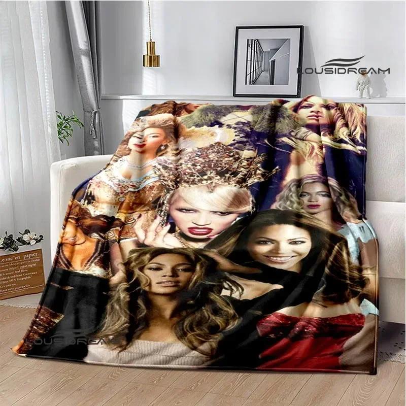 Beyonce Giselle Knowles Bedruckte Decken Flanell Warme Decke Weiche Gemütliche Decke Sofa Bettdecke Reisedecken Geburtstagsgeschenk