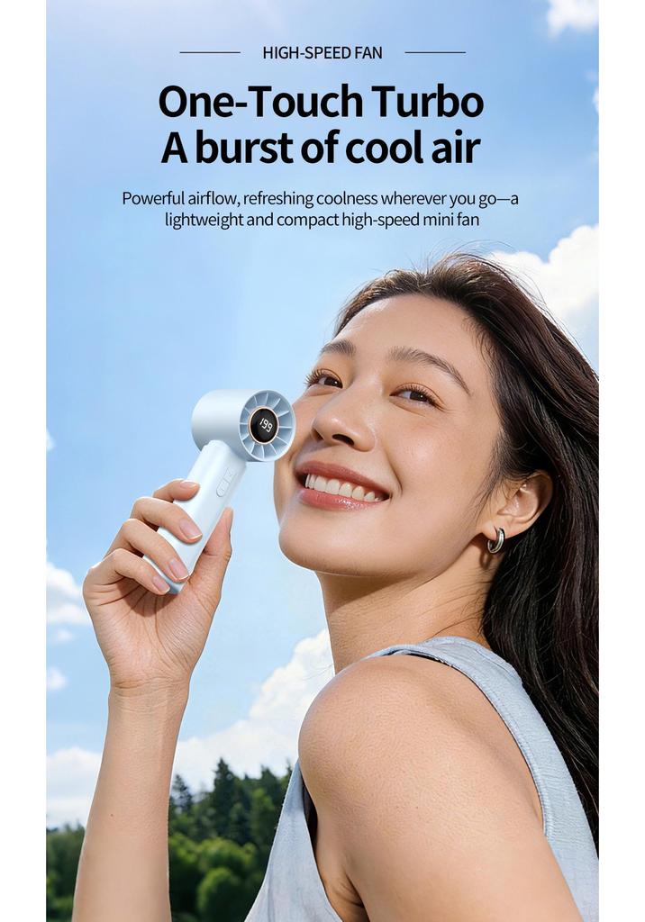 2026 New 12S Icy Mini Portable Handheld Fan