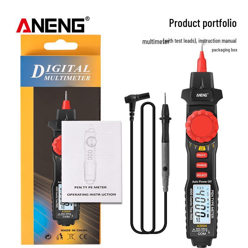 ANENG A3004 Smart Pen Multimeter - High Precision Digital Display for Electricians