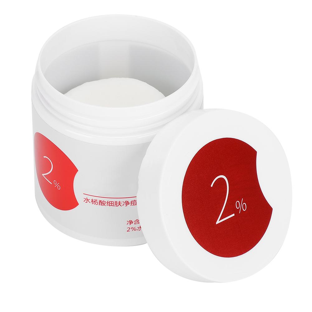 

2-процентная салициловая кислота для удаления черных точек и прыщей, ватные диски для лица, очищающие и восстанавливающие салфетки