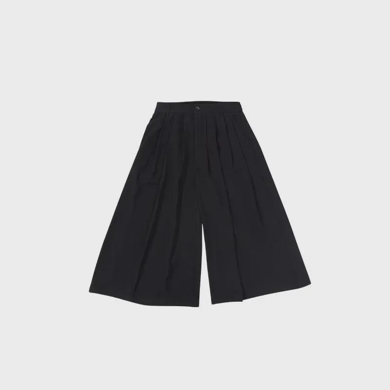 Yohji Yamamoto-Style Genderless Wide-Leg Pants: High-End Japanese Casual Skirt Pants for Men and Women.