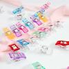25/50/100 Pezzi Clip da Cucito Plastica Fai da Te Artigianato Uncinetto Maglia Clip per Abbigliamento Colori Assortiti Clip per Artigianato Fissaggio Quilting