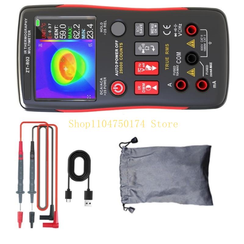 Thermal Imaging Multimeter Precisions Thermal Imaging Tool with 20°C to 550°C Detection and On Site Data Recording top sale