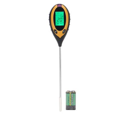 4 In 1 Soil Meter High Accuracy Professional Single Pin Soil Moisture Meter Soil PH Meter for Lawn