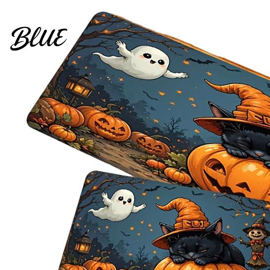 Floor Mat for Wooden Floors 2Pcs/Set Halloween Kitchen Rugs Anti Slip Absorbent Mats