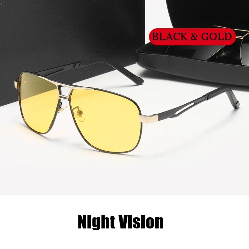 Summer New Color Change Night Vision Sunglasses for Men UV400 Lens Outdoor Fishing Driving