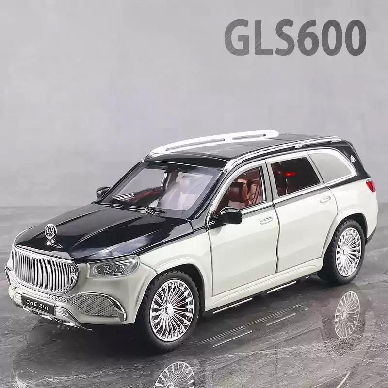 1/24 Scale BENZ GLS600 Car Simulation Alloy Car Model Suitable for Boys Birthday Gift Metal Die-cast Off-road Vehicle Children's Toys