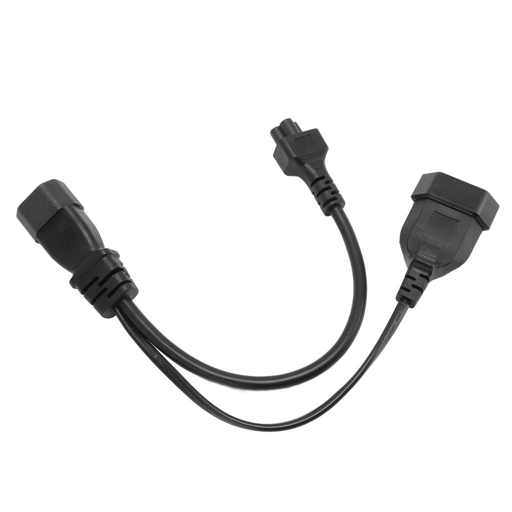 C14 to C5 EU4.0 Y Splitter Power Plug Cord Single IEC 320 C14 Male to C5 EU4.0 Female Splitter