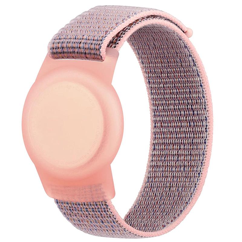 Nylon Strap Waterproof Adjustable Kids Bracelet Replacement Child Wristband Anti-Scratch Case For Apple Airtag Strap Accessories