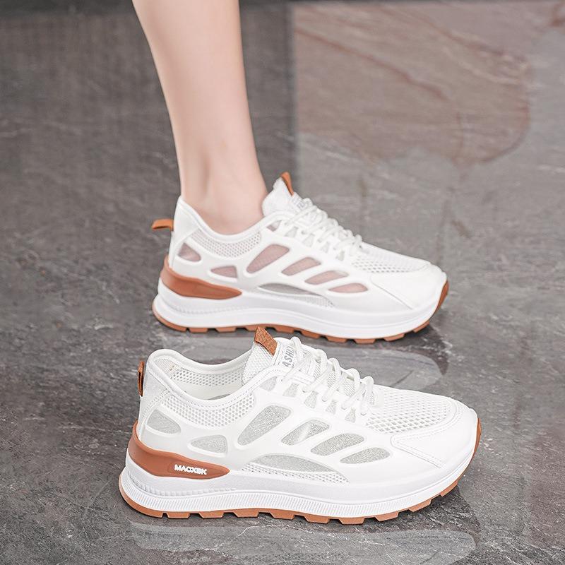 

Summer women s shoes new breathable mesh shoes children versatile little white shoes platform sports shoes casual dad shoes women 35