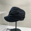 Pleated Newsboy Hats Japanese Peaked Caps Korean Linen Berets  Streetwear