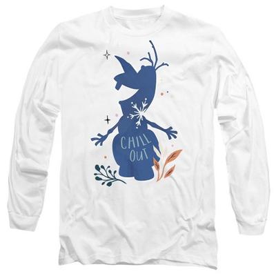 frozen Unisex Adult Chill Out Olaf Silhouette T-Shirt