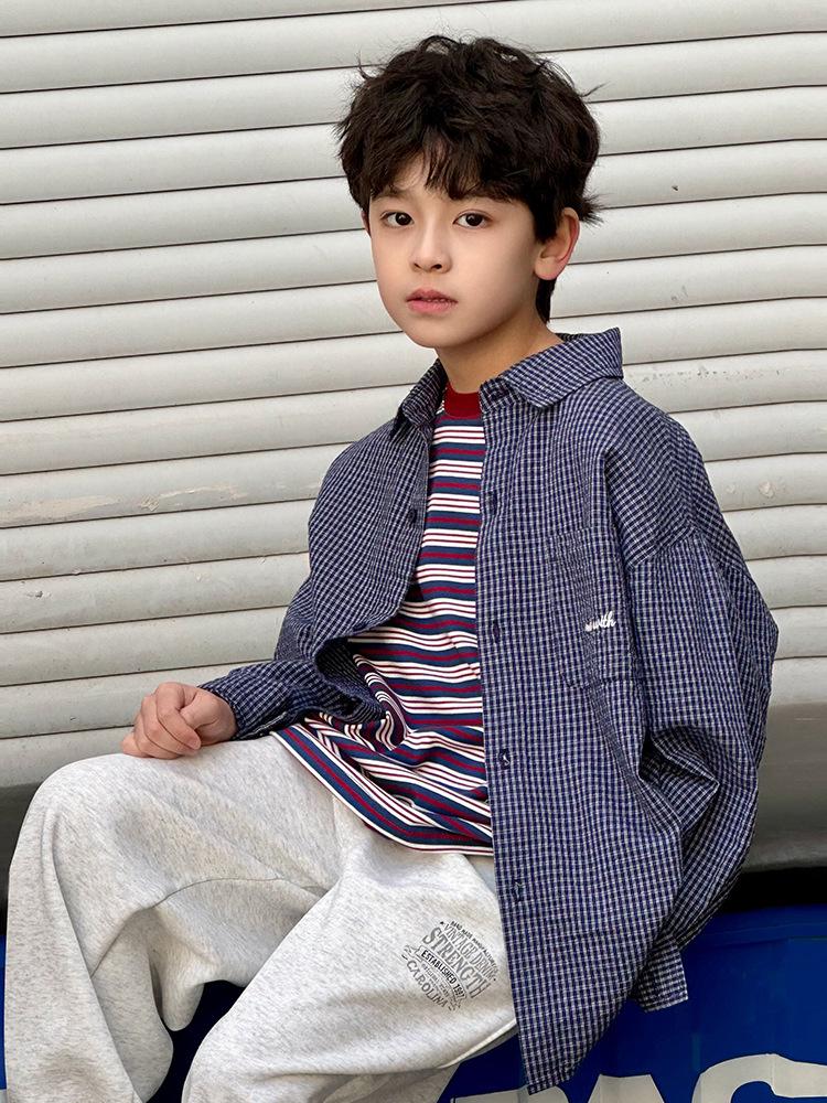 2025 Spring Retro Plaid Shirts for Boys and Girls